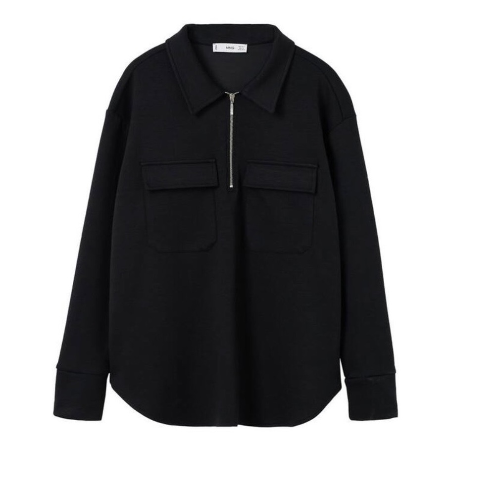 Mango Oversized Sweatshirt with Pockets